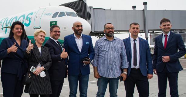 Перший регулярний авіарейс з Саудівської Аравії прибув сьогодні до Львова