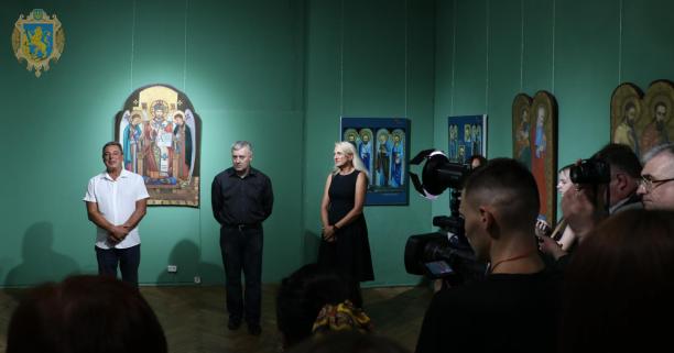 Відреставровані ікони Модеста Сосенка із церкви Успіння Пресвятої Богородиці Славська представили у Львівському історичному музеї