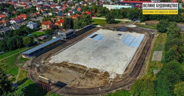 На стадіоні «Сокіл» у Стрию тривають роботи першої черги (ВІДЕО)