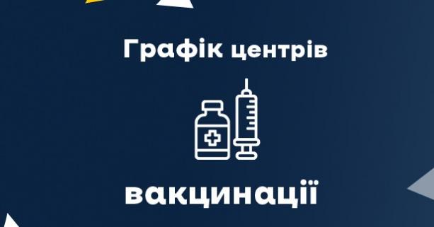 Графік роботи центрів вакцинації у Львівській області 8-14 листопада