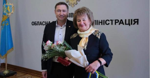 Максим Козицький вручив державну нагороду директорці Львівського коледжу готельно-туристичного та ресторанного бізнесу