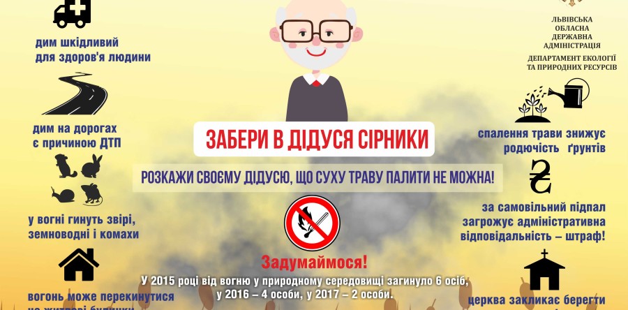 НЕ ПАЛІТЬ СУХОЇ ТРАВИ