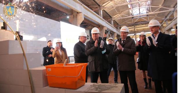 У Стрию запрацює завод з виробництва автоклавного газобетону: сьогодні дали старт будівництву