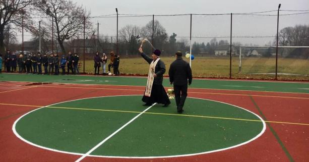 На Львівщині відбулося відкриття спортивного майданчика