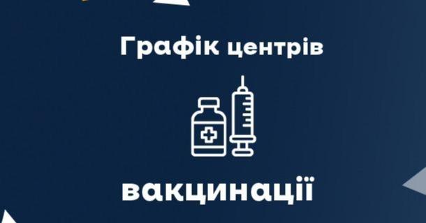 Цього тижня в області працюватимуть 29 центрів вакцинації: графік роботи