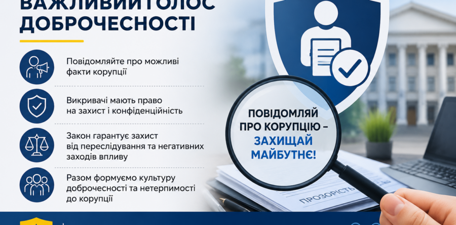 Нагадуємо про важливу роль викривачів корупції!