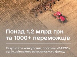 Понад 1,2 млрд грн та та більше 1000 переможців: результати конкурсних програм “ВАРТО” від Українського ветеранського фонду